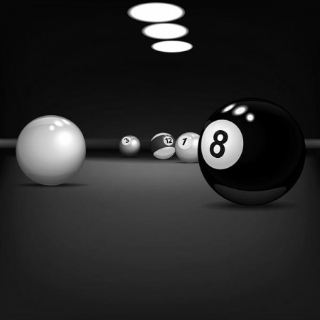 a billiards table at a recreation facility